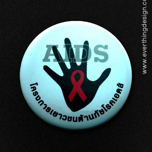 เข็มกลัดพิมพ์สี